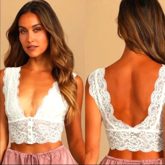 Free People Other - BNWT Free People Heartbreaker Brami Top in Ivory Combo